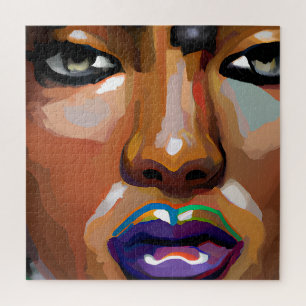 Black women inspirational positive black queen mel jigsaw puzzle