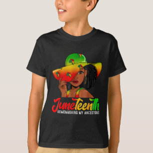Black Women Juneteenth 1865 Remembering My Ancesto T-Shirt