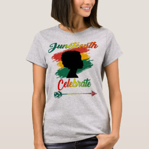 Black Women Juneteenth Celebrate Indepedence Day T-Shirt