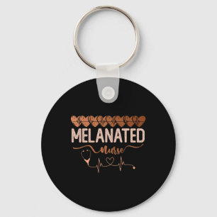 Black Women Melanated Nurse Black History Month Nu Keychain