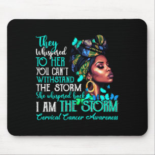 Black Women Motivation Suprt Cervical Cancer Aware Mouse Pad