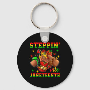 Black Women Shoes High Heels Stepping Into Junetee Keychain