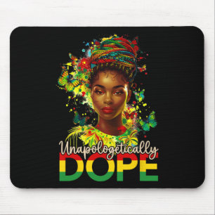 Black Women Unapologetically Drug Juneteenth Black Mouse Pad
