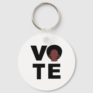 Black Women Vote Political Election Black Votes Pr Keychain