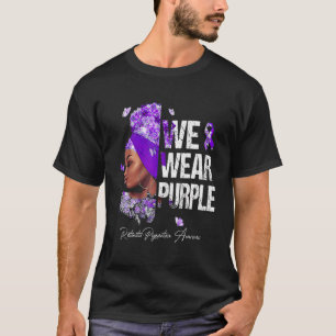 Black Women We Wear Purple Retinitis Pigmentosa Aw T-Shirt