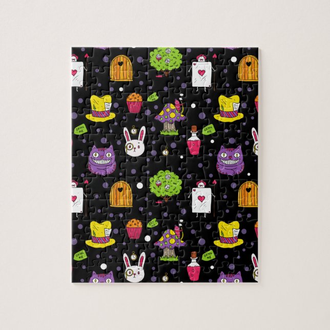 black Wonderland Jigsaw Puzzle (Vertical)