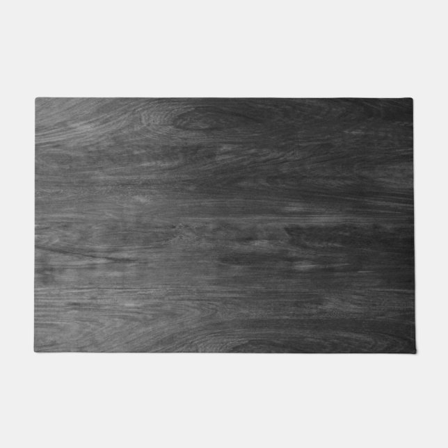 black wood abstract doormat (Front)