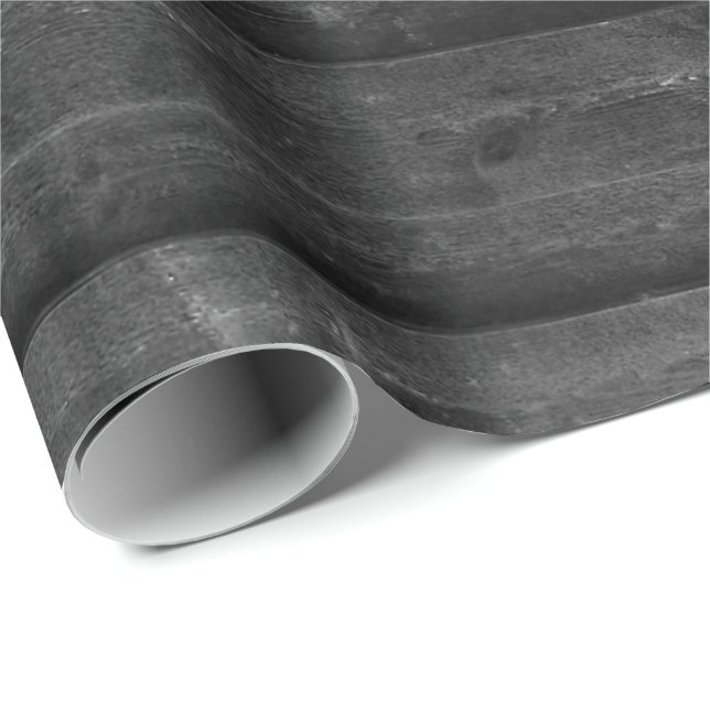 Black Wood Background Wrapping Paper (Roll Corner)