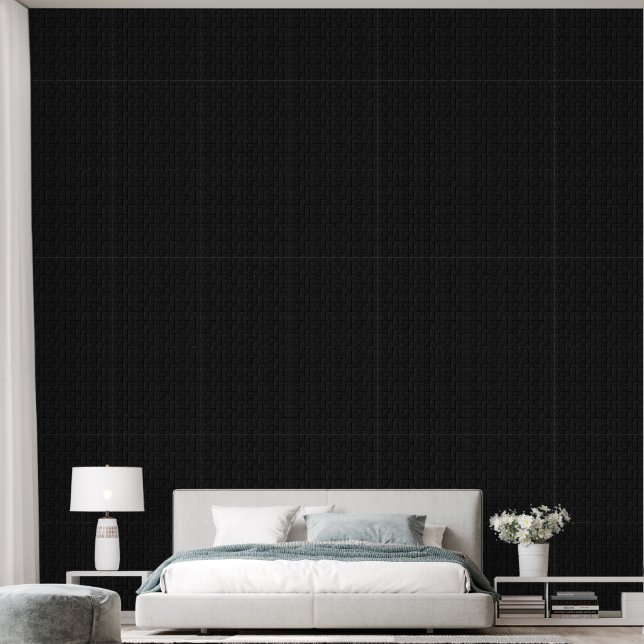 Black Wood Grain  Wallpaper (Bedroom)
