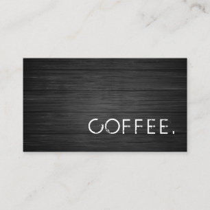 Black Wood Loyalty Coffee Business Card