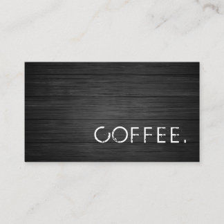 Black Wood Loyalty Coffee Business Card