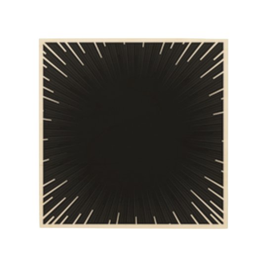 black wood print