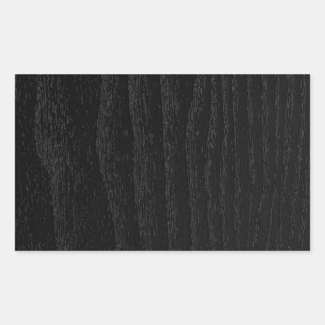 Black Wood Texture Personalized Sticker (Front)