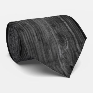 Black Wood Tie