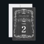 Black Wood Vintage Wedding Table Number Cards<br><div class="desc">Black Wood Vintage Wedding Table Number Cards. Matching items in this collection are available.</div>