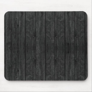 Black Wood Wall Texture Structure Mouse Pad