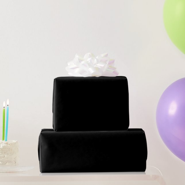 Black Wrapping Paper (Party Gifts)