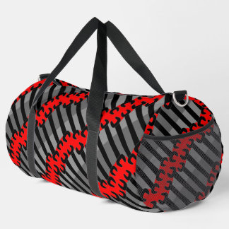 Black Wrench Pattern  Duffle Bag