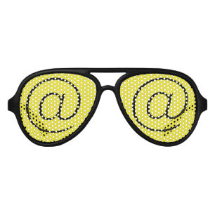 @ Black Yellow Aviator Party Shades, Sunglass Sunglasses