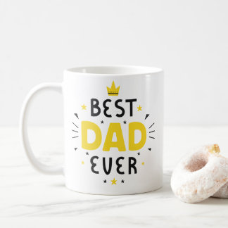 Black & Yellow Best Dad Ever Coffee Coffee Mug