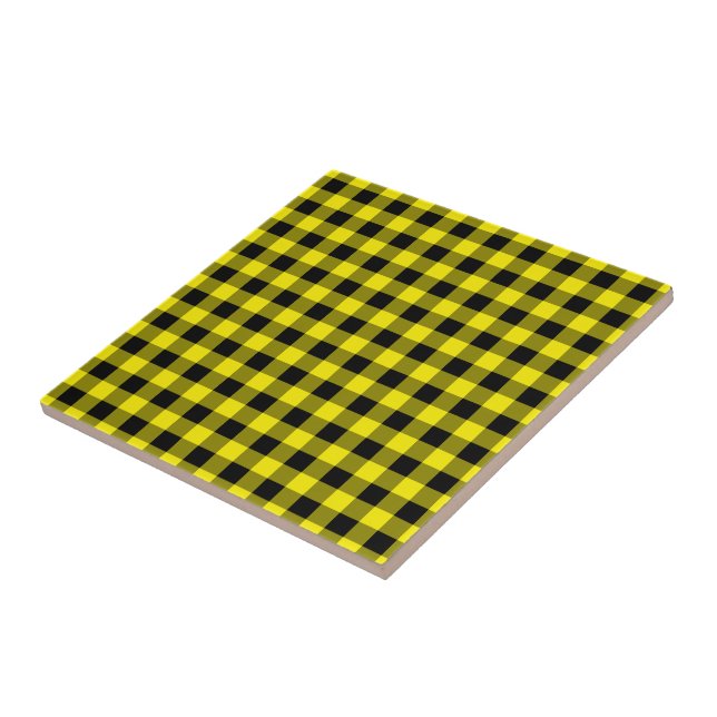Black Yellow Ceramic Tile (Side)