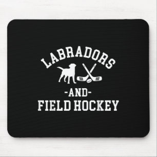Black Yellow Chocolate Lab Mom Dad And Field Hocke Mouse Pad