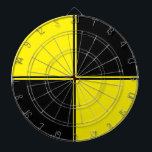 Black & Yellow Game Room Dartboard<br><div class="desc">enjoy!</div>