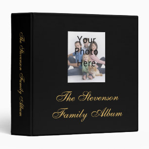 Black/Yellow-Gold Photo Album Binder