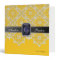 Black & Yellow Lace Jewel Monogram Wedding Binder