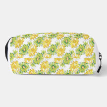 Black Yellow Lime Floral Pattern