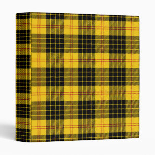 Black Yellow Plaid Binder