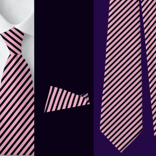 Black Yellow Stripes Abstract Pattern Tie