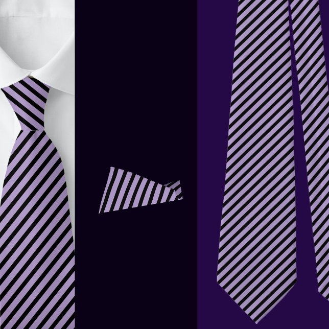 Black Yellow Stripes Abstract Pattern     Tie (Creator Uploaded)