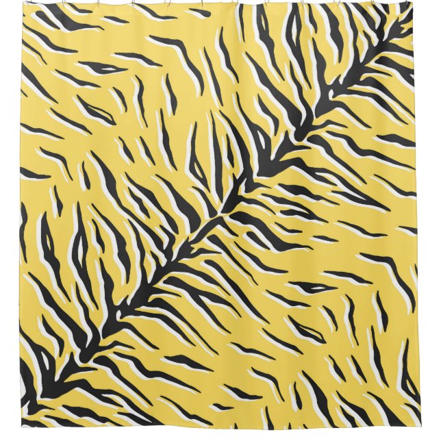 Black-yellow tiger stripes: vintage pattern. (Front)