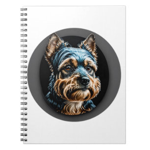 black yorkshire terrier notebook
