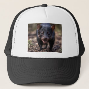 Black Young Australian Tasmanian Devil, Trucker Hat