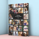 Black Your Photos Insta Collage 2025 Planner<br><div class="desc">Discover the perfect blend of personalized organization and timeless memories with our Black 2025 Photo Insta Collage Planner. Infused with 22 of your favourite photos, your name, and the year, this planner is a charming keepsake to help you stay on track with your plans while reminiscing on your treasured moments....</div>