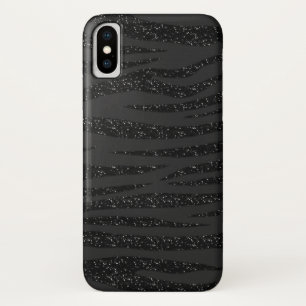 Black Zebra Glitter design Case-Mate iPhone Case