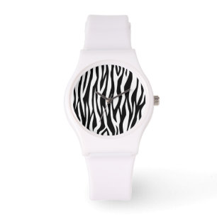 Black Zebra Print Watch