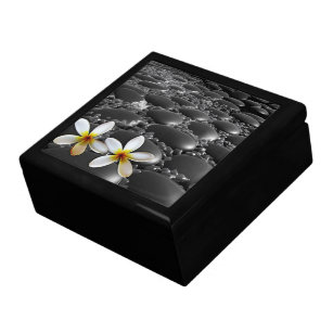Black Zen Stones Keepsake Box