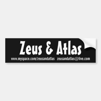 Black Zeus & Atlas Bumper Sticker