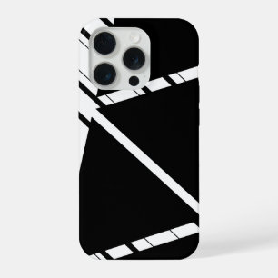 Black Zig Zag Pattern iPhone Case