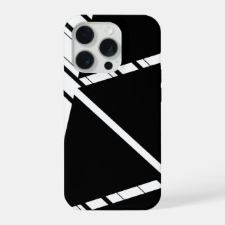 Black Zig Zag Pattern iPhone Case
