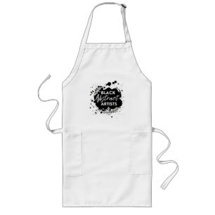 BlackAbstractArtists Apron Smock