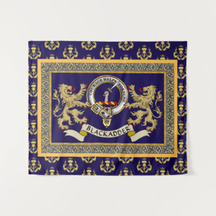 Blackadder Clan Badge Personalized Blue Tapestry