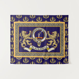 Blackadder Clan Badge Personalized Blue Tapestry