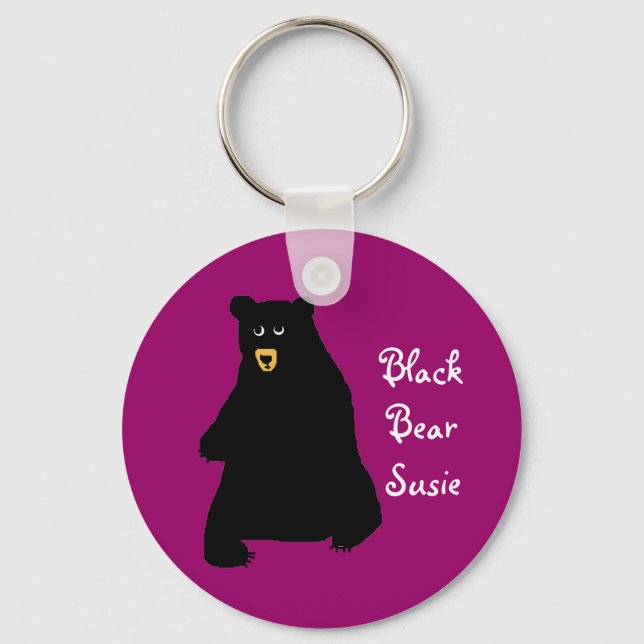 blackbear, BlackBear Susie Keychain (Front)