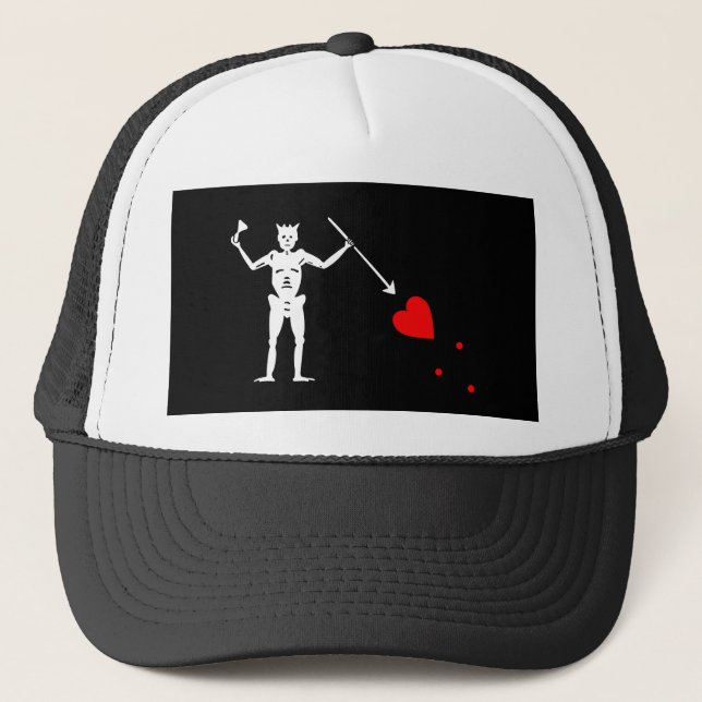 Blackbeard Edward Teach Pirate Trucker Hat (Front)