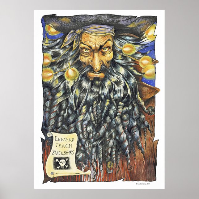 Blackbeard Large Poster (Front)