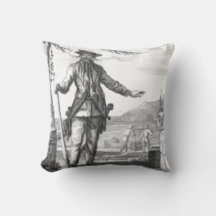 Blackbeard Throw Pillow